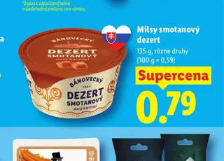 Milsy smotanový dezert 135 g