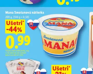 Mana Smotanová nátierka 200 g