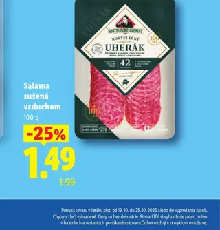 Saláma sušená vzduchom 100 g