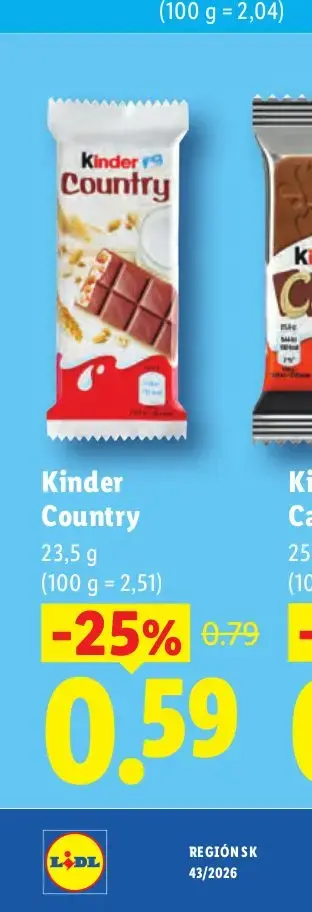 Kinder Country 23,5 g