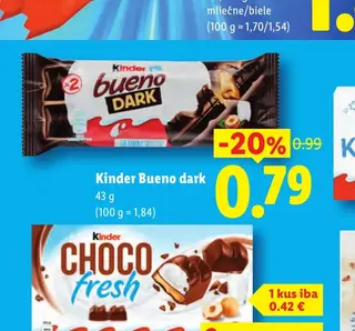 Kinder Bueno dark 43 g