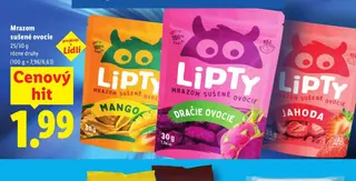 Lipty Mrazom sušené ovocie 25/30 g