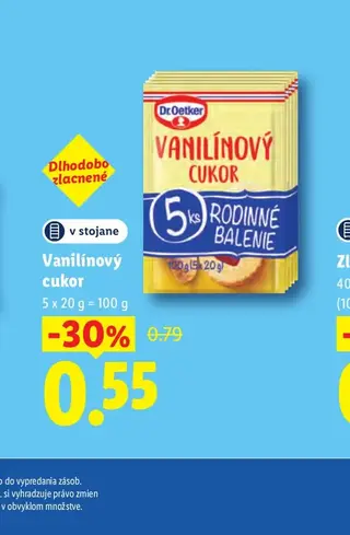 Dr. Oetker Vanilínový cukor 5 x 20 g