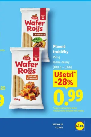 Plnené trubičky 150 g