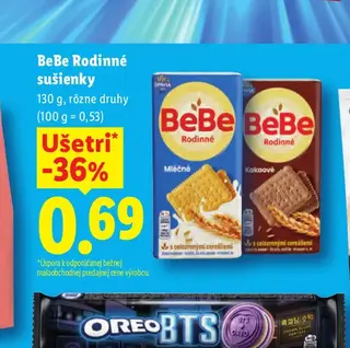 BeBe Rodinné sušienky 130 g