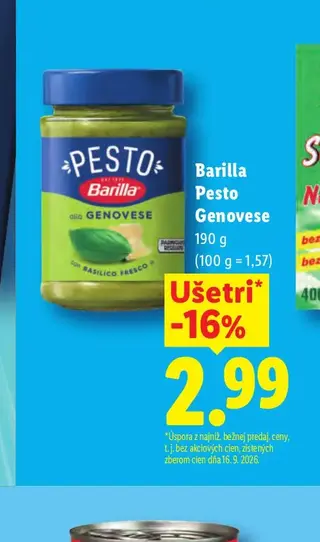 Barilla Pesto Genovese 190 g