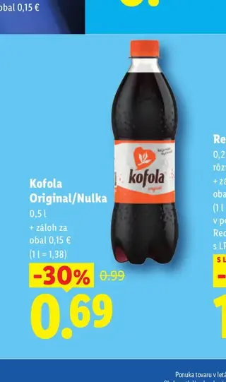 Kofola Original/Nulka 0,5 l
