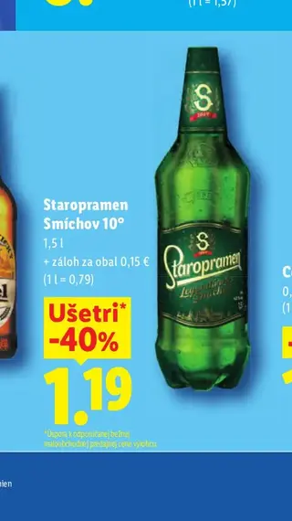 Staropramen Smíchov 10° 1,5 l