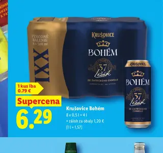 Krušovice Bohém 8 x 0,5 l