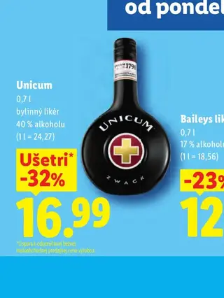 Unicum bylinný likér 0,7 l