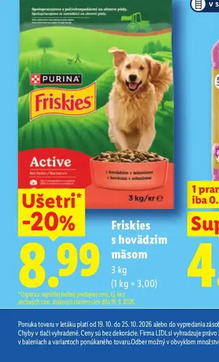 Friskies s hovädzím mäsom 3 kg