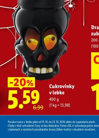 Cukrovinky v lebke 400 g