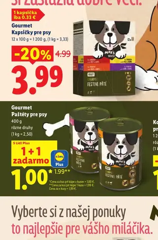 Gourmet Kapsičky pre psy 12 x 100 g
