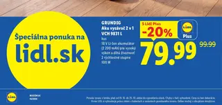 Grundig Aku vysávač 2 v 1 VCH 9831 L