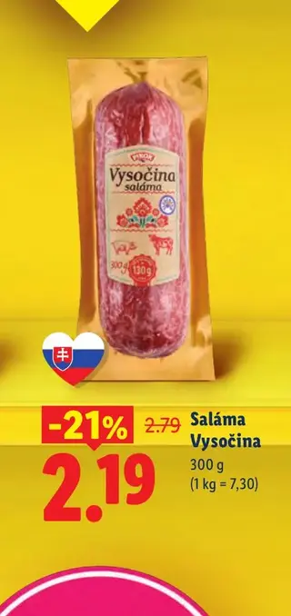 Saláma Vysočina 300 g