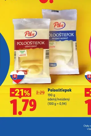 Pilos Polooštiepok údený/neúdený 190 g
