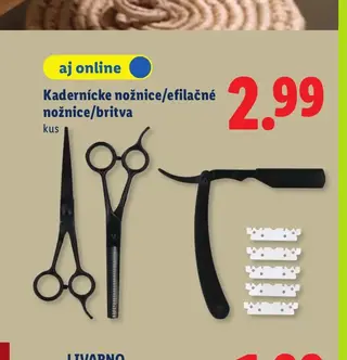 Kadernícke nožnice/efilačné nožnice/britva