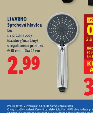 Livarno Sprchová hlavica