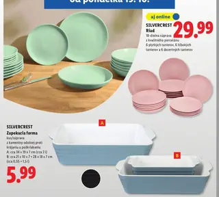 Silvercrest Riad 18-dielna súprava z kvalitného porcelánu