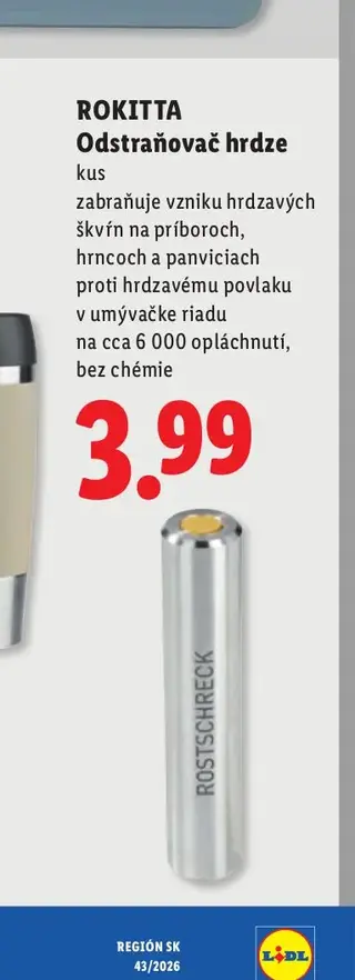 Rokitta Odstraňovač hrdze