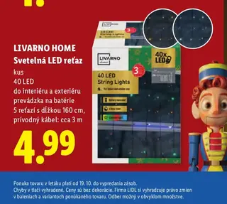 Livarno Home Svetelná LED reťaz 40 LED
