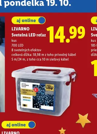 Livarno Svetelná LED reťaz 700 LED