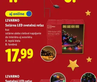 Livarno Solárna LED svetelná reťaz