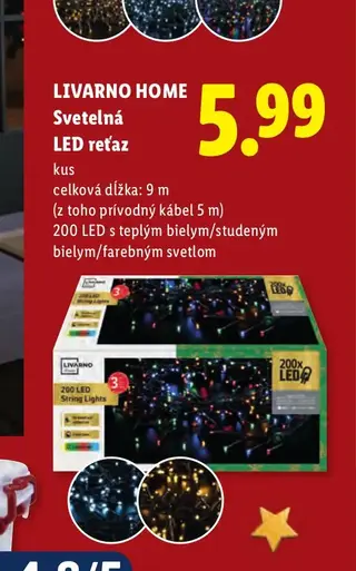 Livarno Home Svetelná LED reťaz 200 LED