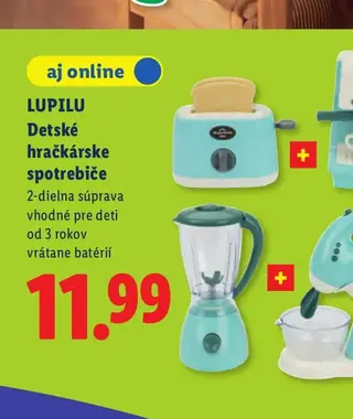 Lupilu Detské hračkárske spotrebiče 2-dielna súprava