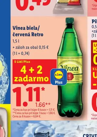 Vinea biela/červená Retro 1,5 l