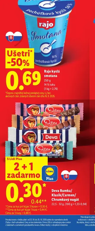 Rajo kyslá smotana 250 g