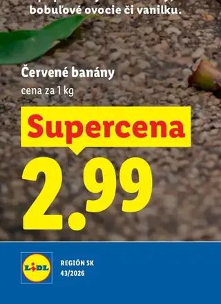 Červené banány