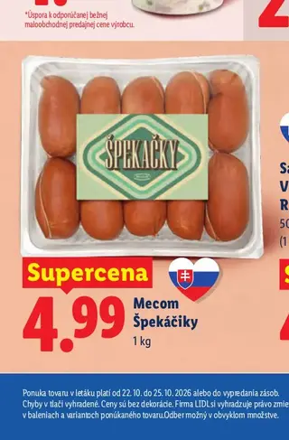 Mecom Špekáčiky 1 kg