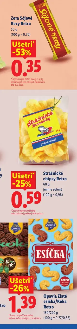 Zora Sójové Rezy Retro 50 g