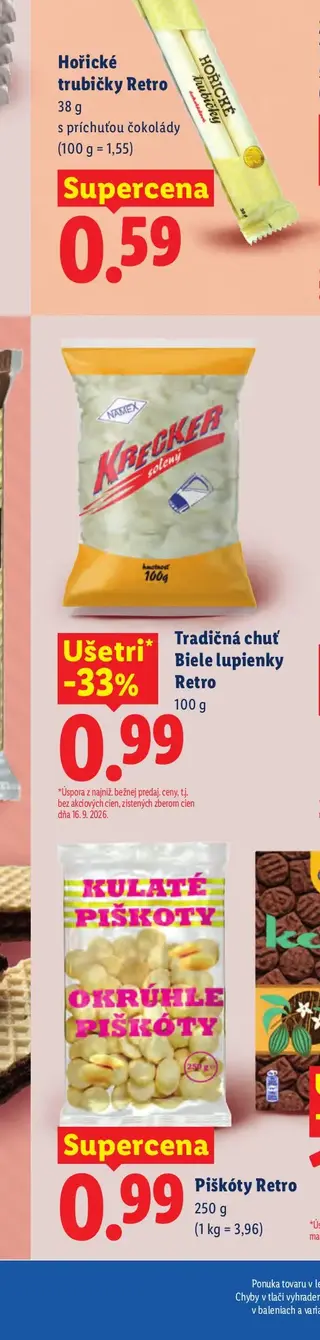 Hořické trubičky Retro 38 g s príchuťou čokolády