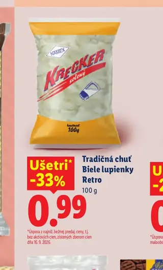 Tradičná chuť Biele lupienky Retro 100 g