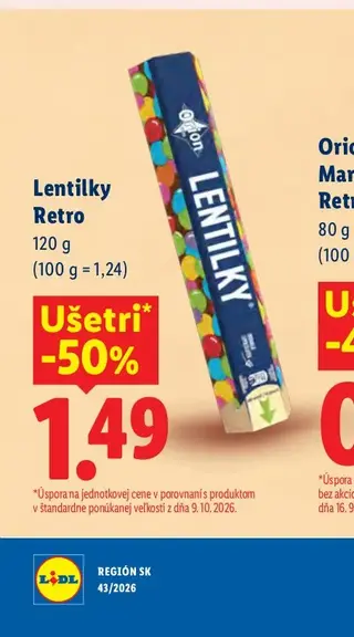 Lentilky Retro 120 g
