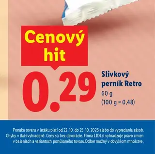 Slivkový perník Retro 60 g