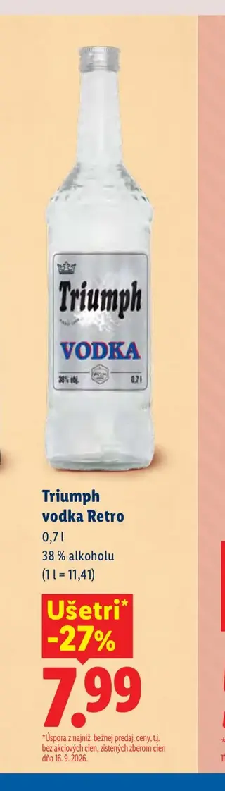 Triumph vodka Retro 0,7 l
