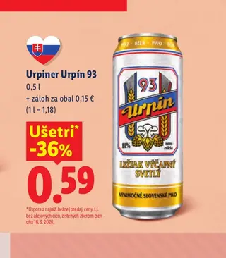 Urpiner Urpín 93 0,5 l