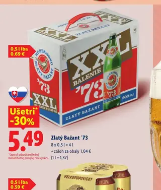 Zlatý Bažant ´73 8 x 0,5 l