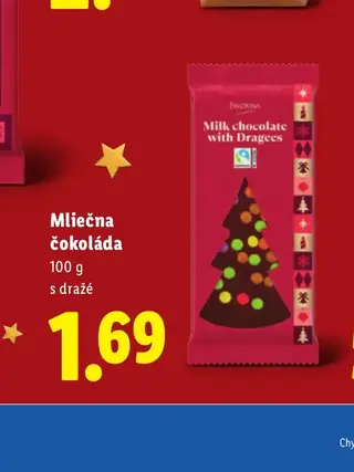 Favorina Mliečna čokoláda s dražé 100 g