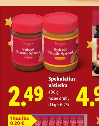Favorina Spekulatius nátierka 400 g