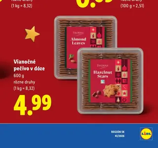 Favorina Vianočné pečivo v dóze 600 g