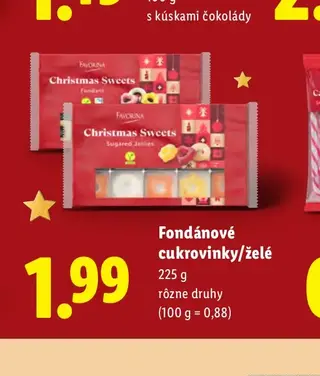 Fondánové cukrovinky/želé 225 g