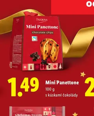 Mini Panettone 100 g s kúskami čokolády