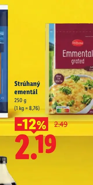 Strúhaný ementál 250 g