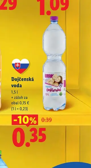 Dojčenská voda 1,5 l