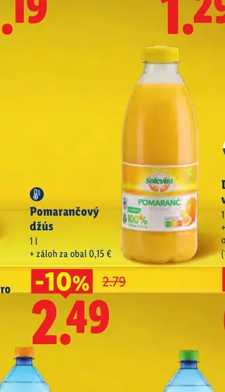 Pomarančový džús 1 l