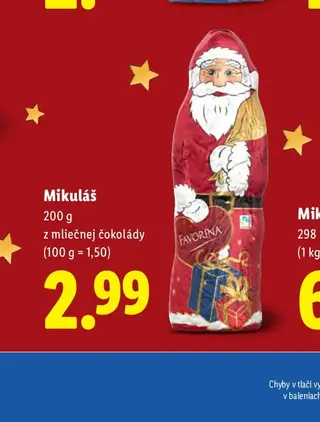 Mikuláš z mliečnej čokolády 200 g